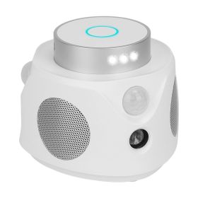 1Pc 360 Degree Ultrasonic Mice Repellent Indoor Rodent Repeller Mice Rat Squirrel Rodent Chaser With 3 Modes 9 Strobe Lights For Kitchen Living Room A