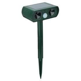 1Pc Ultrasonic Animal Repeller Solar Powered Motion Sensor Repellent IPX4 Waterproof Outdoor For Farm Garden Yard Repelling Deer Raccoon Cat Dog Rabbi