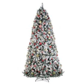 FCH 9ft 2094 Branch Automatic Tree Structure PVC Material Green Flocking 900 Lights Warm Color Four Colors 8 Modes With Remote Control Christmas Tree