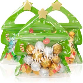 Resealable Christmas Gift Bags,24Pcs Special Shaped Christmas Gift Bags With Handles For Christmas Holiday Party Candy Small Gift Wrapping Supplies De