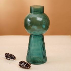 Modern Funnel Flare Glass Large Vase Inch Elegant Tall Decorative Vase For Home, Office & Events Perfect For Floral Arrangements, Centerpieces & Styli