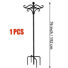 Adjustable Height Rust-resistant Heavy-duty Shepherd Hooks, Bird Feeder Poles, Outdoor Garden Stakes, For Hummingbird Feeders, Plant Baskets, Hanging