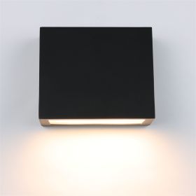 Waterproof LED Outdoor Wall Light, Wall Lantern 15W 3000K, Matte Black Wall Mounted Lamp, Exterior Wall Sconce Light For Porches, Front Door, Entryway