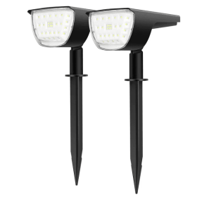 Solarek 32 LEDs Solar Landscape Spotlights IP65 Waterproof Solar Lights Auto On Off Solar Powered Security Wall Lights