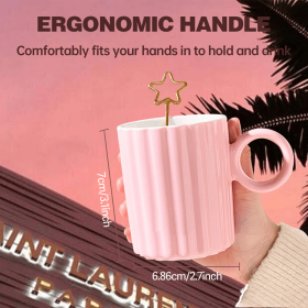 Petal Ceramic Mug-Pink