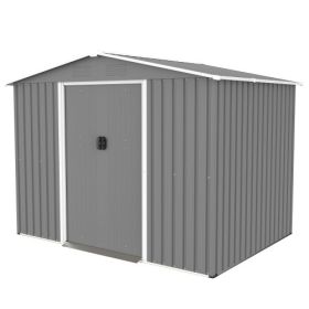 Outdoor Storage Sheds (Option: Gray)